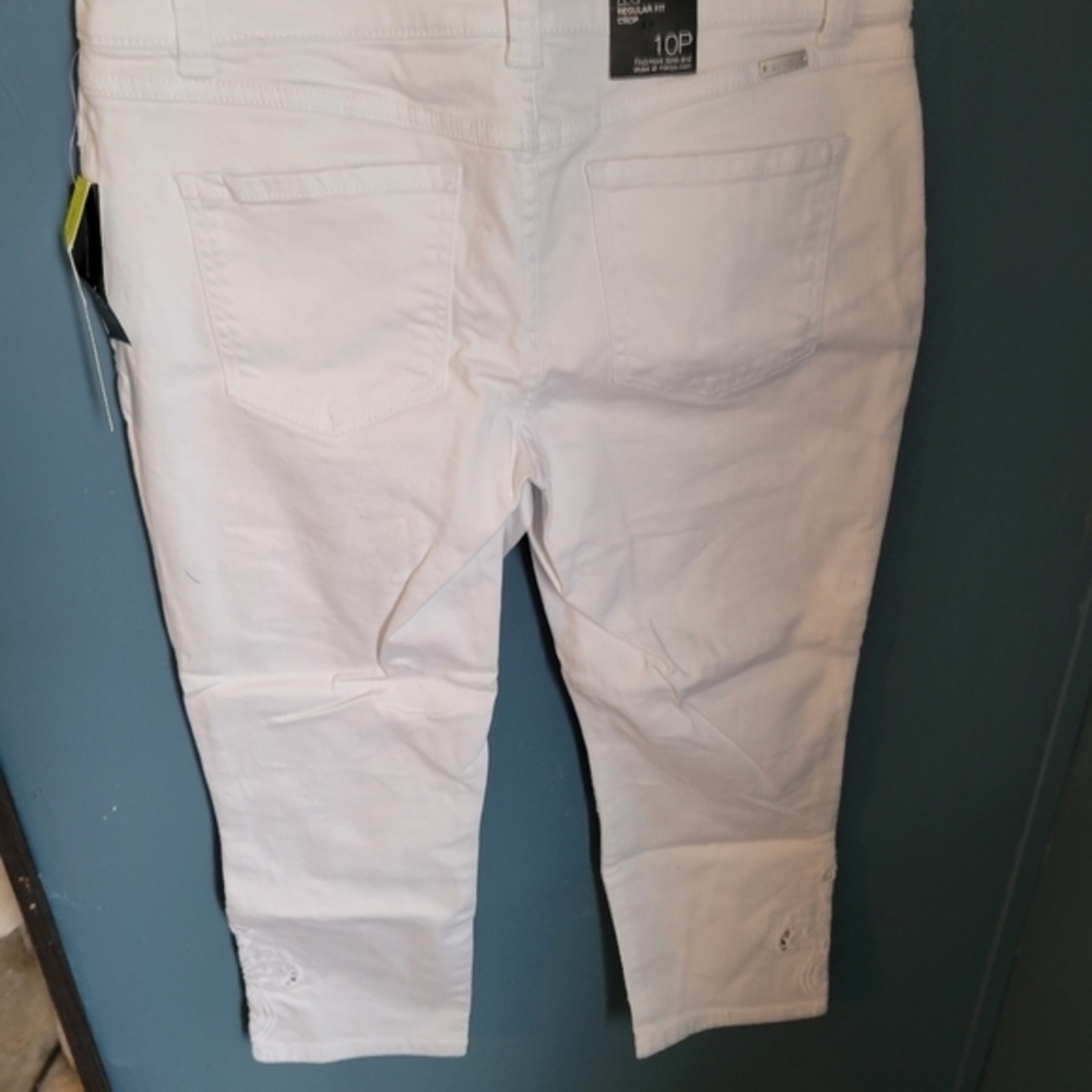 INC NWT straight leg regular fit crop size 10 Petite lace‎ bottom - Picture 10 of 10